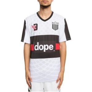 Dope Diego Soccer Jersey White Size Medium Activewear Gorpcore Streetwear